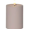 Flamme Batteriljus (Hela Serien)|Flamme Batteriljus (Hela Serien)<Star Trading Flamme Soft Batteridrivet Blockljus 12,5cm Beige