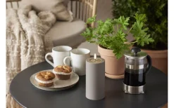 Star Trading Flamme Soft Batteridrivet Blockljus 17,5cm Mullvad* Flamme Batteriljus (Hela Serien)|Flamme Batteriljus (Hela Serien)