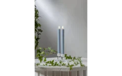 Star Trading Flamme Stripe Batteridrivna Antikljus 25cm 2-Pack Blå* Flamme Batteriljus (Hela Serien)|Flamme Batteriljus (Hela Serien)