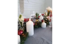 Flamme Batteriljus (Hela Serien)|Flamme Batteriljus (Hela Serien)<Star Trading Flamme Topp Batteridrivet Blockljus 12cm Vit