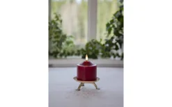 Flamme Batteriljus (Hela Serien)|Flamme Batteriljus (Hela Serien)<Star Trading Flamme Topp Batteridrivet Blockljus 9,5cm Mörkröd