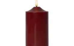 Star Trading Flamme Topp Batteridrivet Blockljus 15cm Mörkröd* Flamme Batteriljus (Hela Serien)|Flamme Batteriljus (Hela Serien)