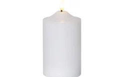 Star Trading Flamme Topp Batteridrivet Blockljus 15cm Vit* Flamme Batteriljus (Hela Serien)|Flamme Batteriljus (Hela Serien)