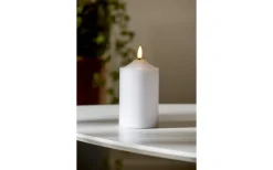 Star Trading Flamme Topp Batteridrivet Blockljus 15cm Vit* Flamme Batteriljus (Hela Serien)|Flamme Batteriljus (Hela Serien)