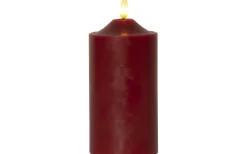 Star Trading Flamme Topp Batteridrivet Blockljus 17cm Mörkröd* Flamme Batteriljus (Hela Serien)|Flamme Batteriljus (Hela Serien)