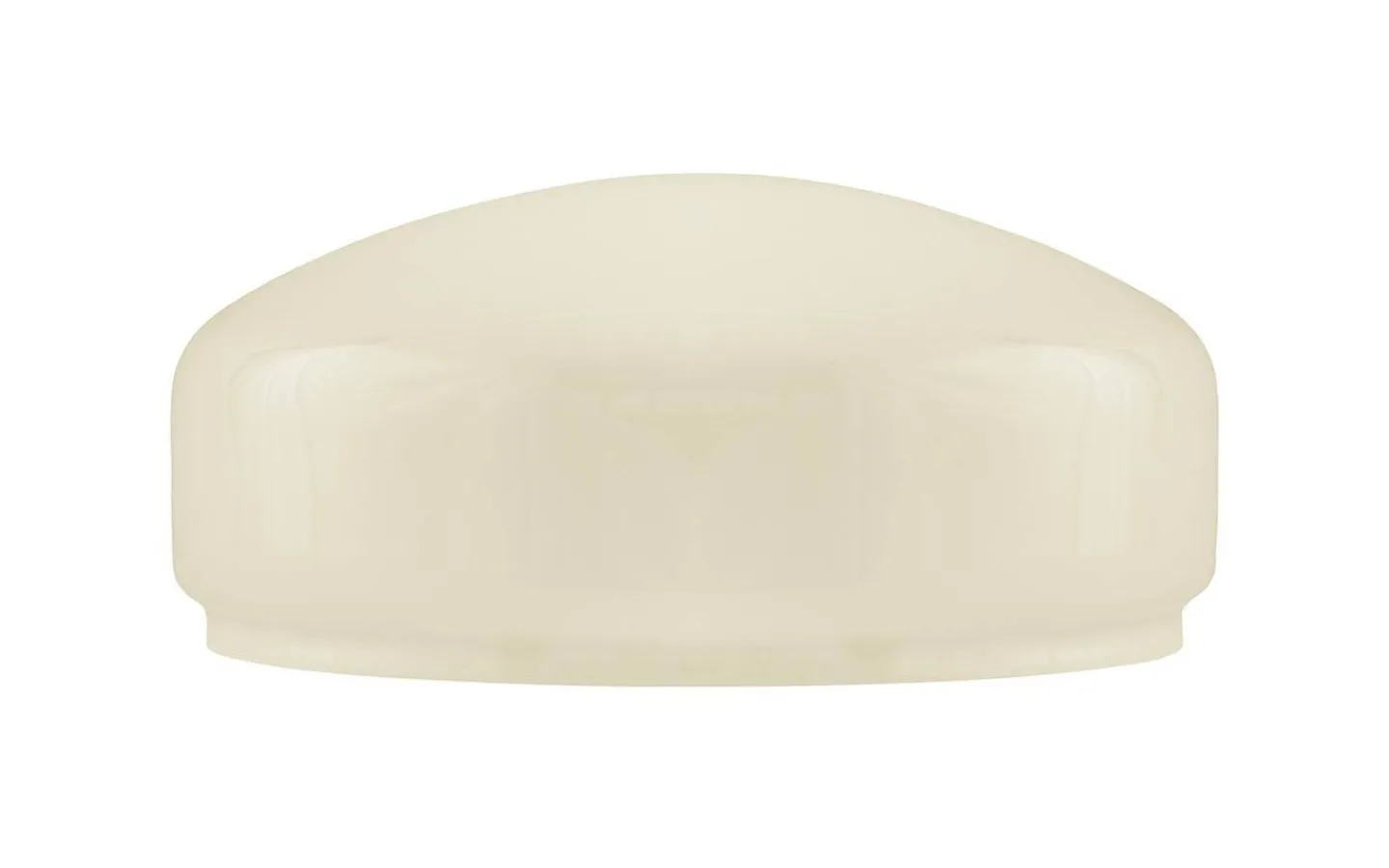 Karlskrona Lampfabrik Flat bordlampskärm 235 - Benvitt överfångsglas* Reservglas Och Reservdelar