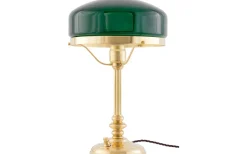 Reservglas Och Reservdelar<Karlskrona Lampfabrik Flat bordlampskärm 235 - Grönt överfångsglas