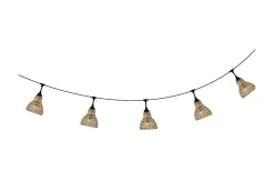 Partyslingor Utomhus 230V|Partyslingor Utomhus 230V<PR Home Flex Out Ljusslinga 6,5m med 5st Sara skärmar 18cm Natur IP44