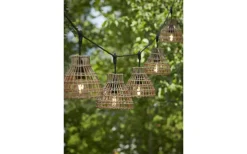 Partyslingor Utomhus 230V|Partyslingor Utomhus 230V<PR Home Flex Out Ljusslinga 6,5m med 5st Sara skärmar 18cm Natur IP44