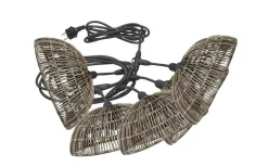 Flex Out Ljusslinga 6,5m med 5st Hue skärmar 30cm Grå IP44