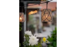 PR Home Flex Out Ljusslinga 6,5m med 5st Lollo skärmar 18cm Svart/Brun IP44* Partyslingor Utomhus 230V|Partyslingor Utomhus 230V
