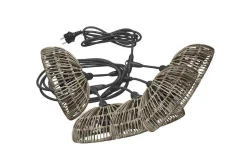 Flex Out Ljusslinga 6,5m med 5st Hue skärmar 20cm Grå IP44