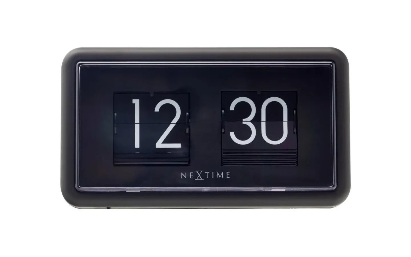 Bordsklockor|Väggklockor<NeXtime Flip Clock 24HR Bords-/Väggklocka 18 cm Svart
