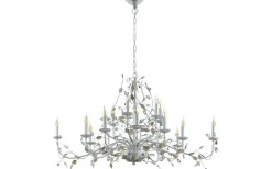 Kristallkronor|Stora Taklampor Ø70-150 Cm<Eglo Flitwick Takkrona 120cm Silver