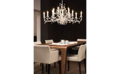 Kristallkronor|Stora Taklampor Ø70-150 Cm<Eglo Flitwick Takkrona 120cm Silver