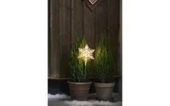 Flocke Batteridriven Utomhusdekoration 48cm Transparent