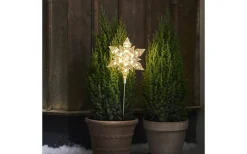 Flocke Batteridriven Utomhusdekoration 48cm Transparent