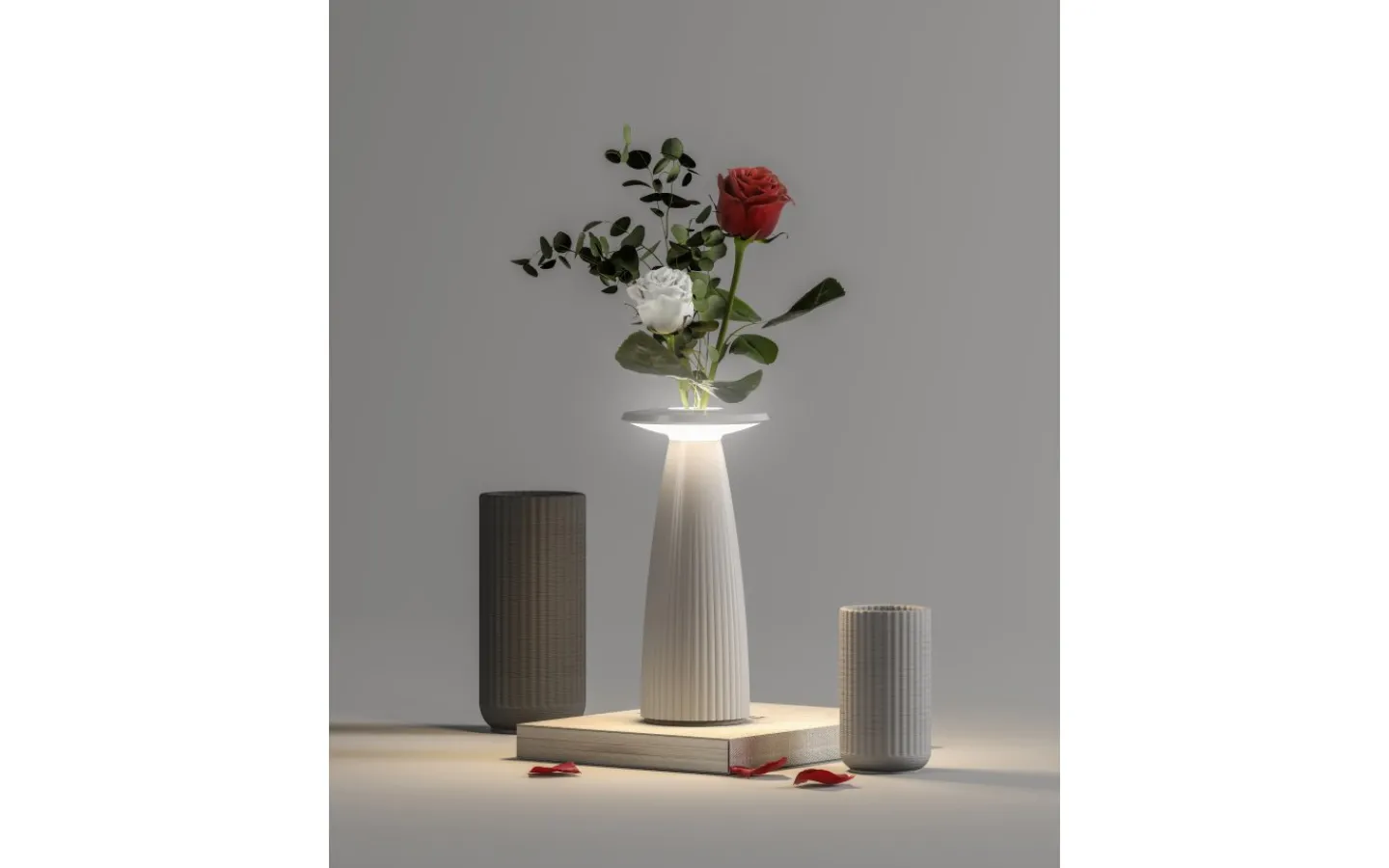 Allmänbelysning|Uppladdningsbara Lampor Utomhus<Ubiqua Lighting Flora Batterilampa 24cm 2700/3000K Salvia IP54