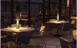 Allmänbelysning|Uppladdningsbara Lampor Utomhus<Ubiqua Lighting Flora Batterilampa 24cm 2700/3000K Vit IP54