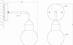 Aneta Florens Vägglampa Mässing IP44* Badrum|Badrumslampor Vägg