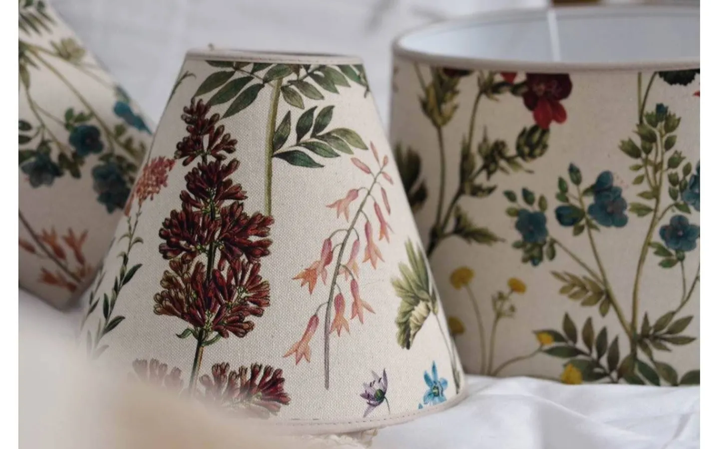 Mönstrade Lampskärmar<Hallbergs Flower Field Lampskärm Ø17cm Natur