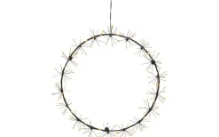 Kransar|Julpynt Inomhus<Star Trading Flower Krans 35cm LED Svart Inomhus