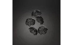 Konstsmide Flower Lampskärm Tillbehör Ø20cm Svart 5-pack* Partyslingor Utomhus 230V|Partyslingor Utomhus 230V