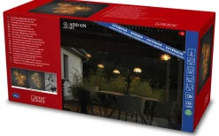 Partyslingor Utomhus 230V|Partyslingor Utomhus 230V<Konstsmide Flower Ljusslinga EXTRA 10m 10L Amber IP44