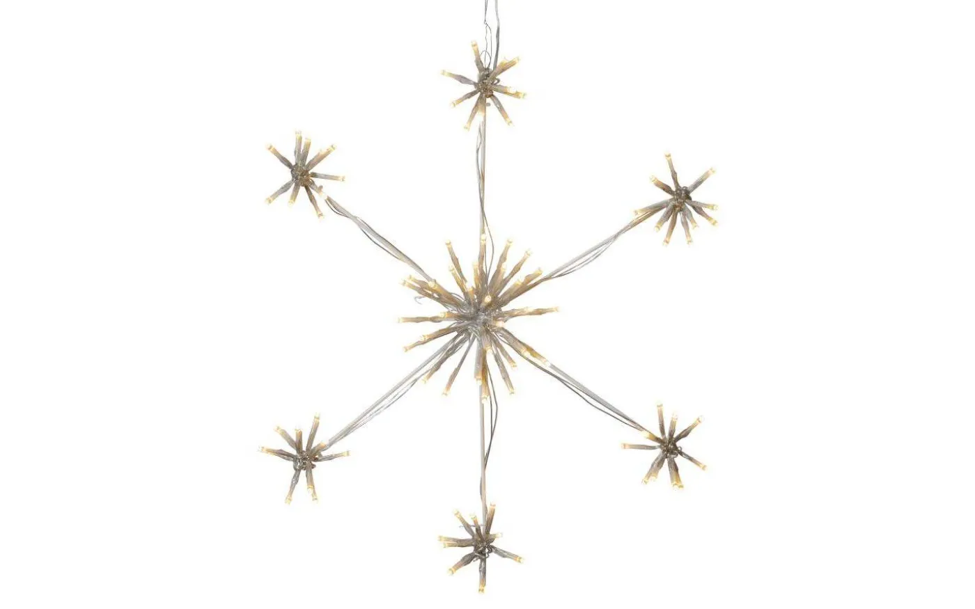 Flower Snowflake Siluett 50cm Varmvit IP44