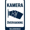 Fjärrströmbrytare<Malmbergs Fönsterdekal -Kameraövervakning-, utsida fönster