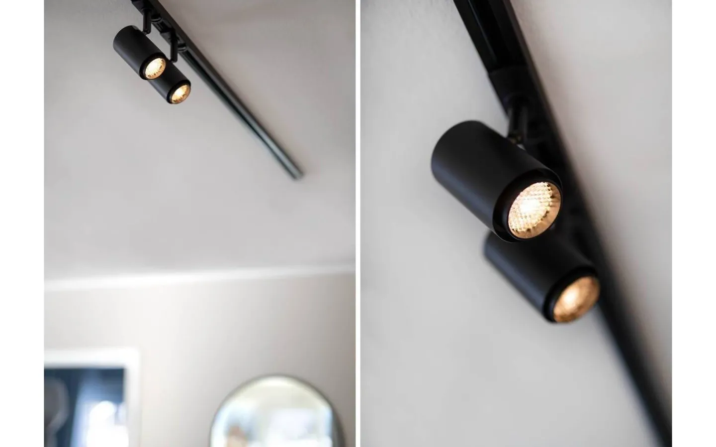 Hidealite Focus Track Micro 1-fas Spotlight 10W LED 2700K Svart* Skensystem