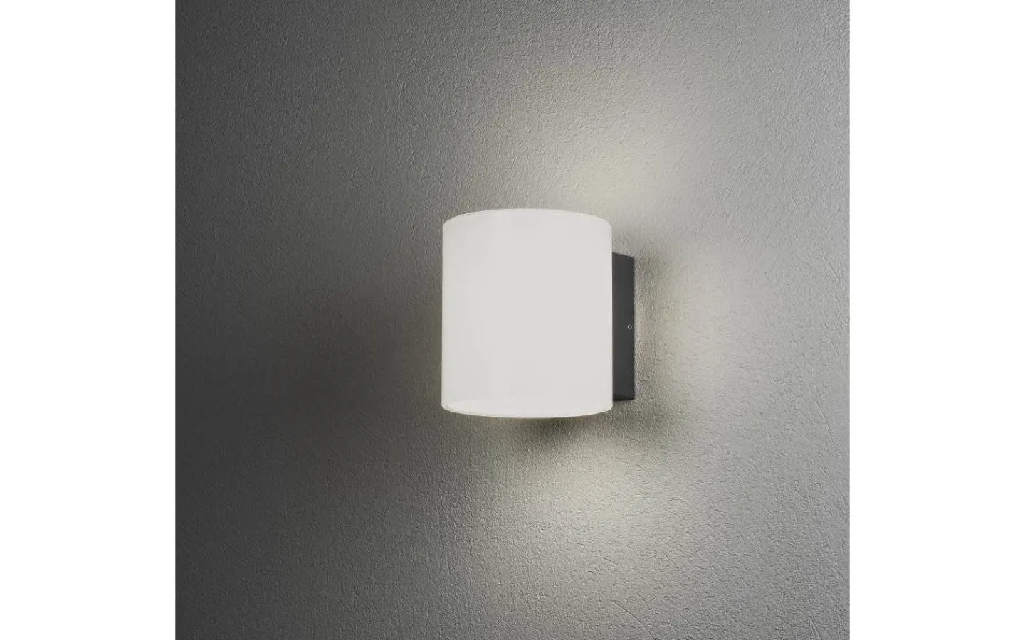 Konstsmide Foggia Vägglampa Upp/Ned LED 3000K 10W Grå/Opal IP54* Upp & Nedljus Lampor|Vägglampor Utomhus