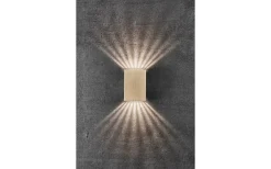 Fold 10 Vägglampa LED 3000K 2x3,5W Mässing IP54