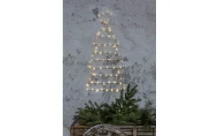 Batteri Julpynt Utomhus<Star Trading Folde Outdoor Batteridriven Siluett Gran 1,2m Silver