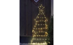 Batteri Julpynt Utomhus<Star Trading Folde Outdoor Batteridriven Siluett Gran 1,2m Silver