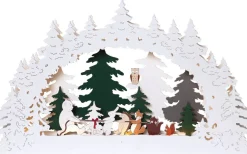 Forest Friends Batteridriven Ljusstake Skog Multifärgad