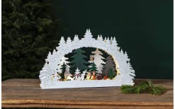 Forest Friends Batteridriven Ljusstake Skog Multifärgad