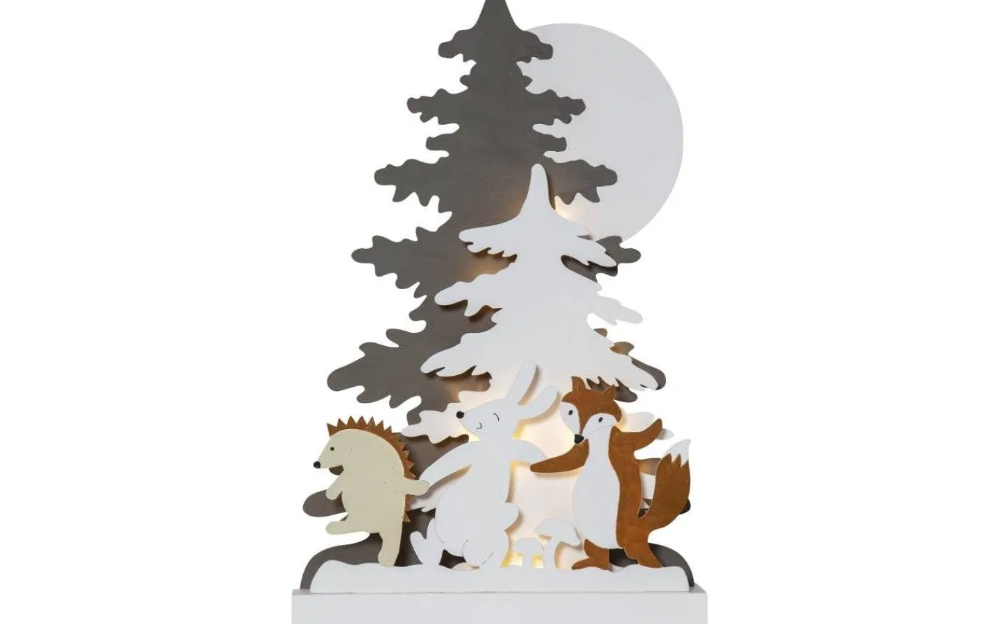 Batteri Julpynt Inomhus<Star Trading Forest Friends Batteridriven Dans Kring Gran 44cm