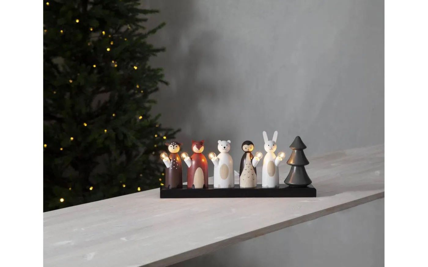 Forest Friends Ljusstake 44cm Multifärgad