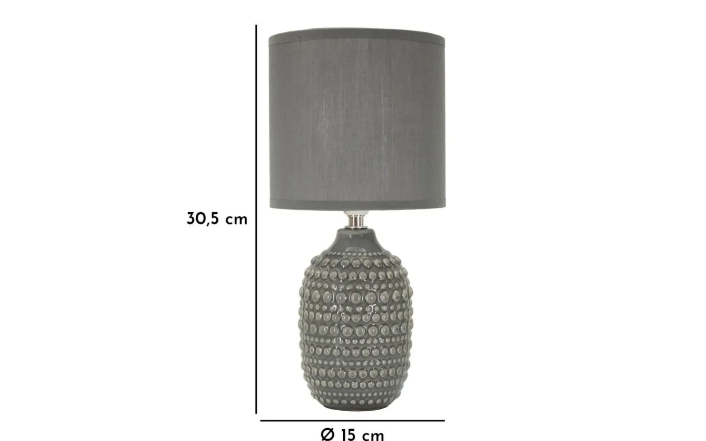 Mauro Ferretti Fortuna Bordslampa 30,5cm Grå* Bordslampor
