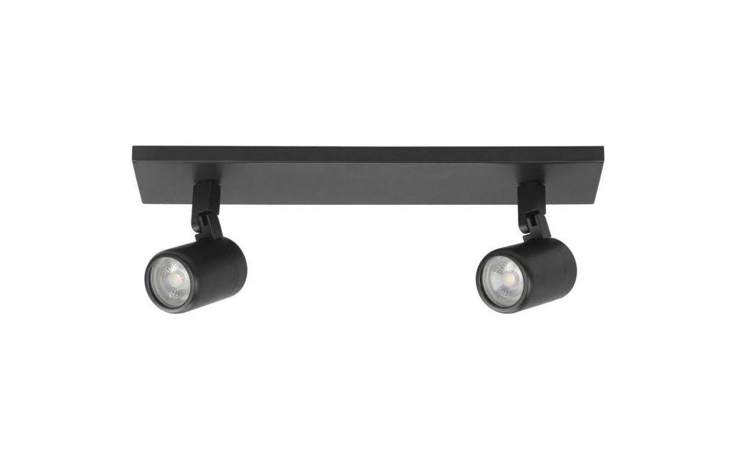 Badrumslampor Tak|Takspot Med 2 Lampor<ArmaturHantverk Fårö Takspotlight 40cm Svart IP44