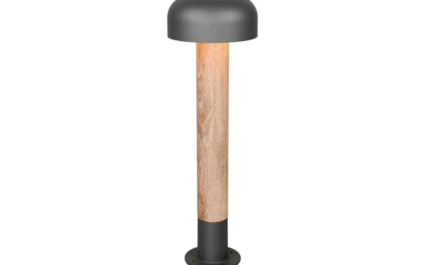 Trio Lighting Fraser Pollare 54cm E27 antracit/trä IP54* Pollare & Grindlyktor