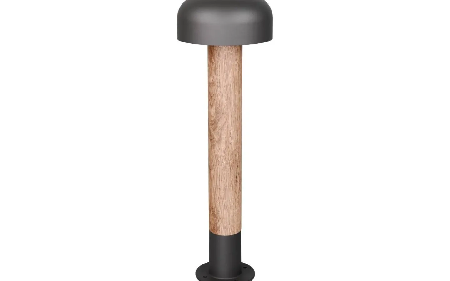 Trio Lighting Fraser Pollare 54cm E27 antracit/trä IP54* Pollare & Grindlyktor