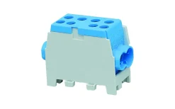 Normkomponenter<Malmbergs Fördelningsplint, AL/CU, Blå, 2x25+2x16 mm²
