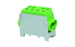 Fördelningsplint, AL/CU, Grön, 2x35+2x25 mm²