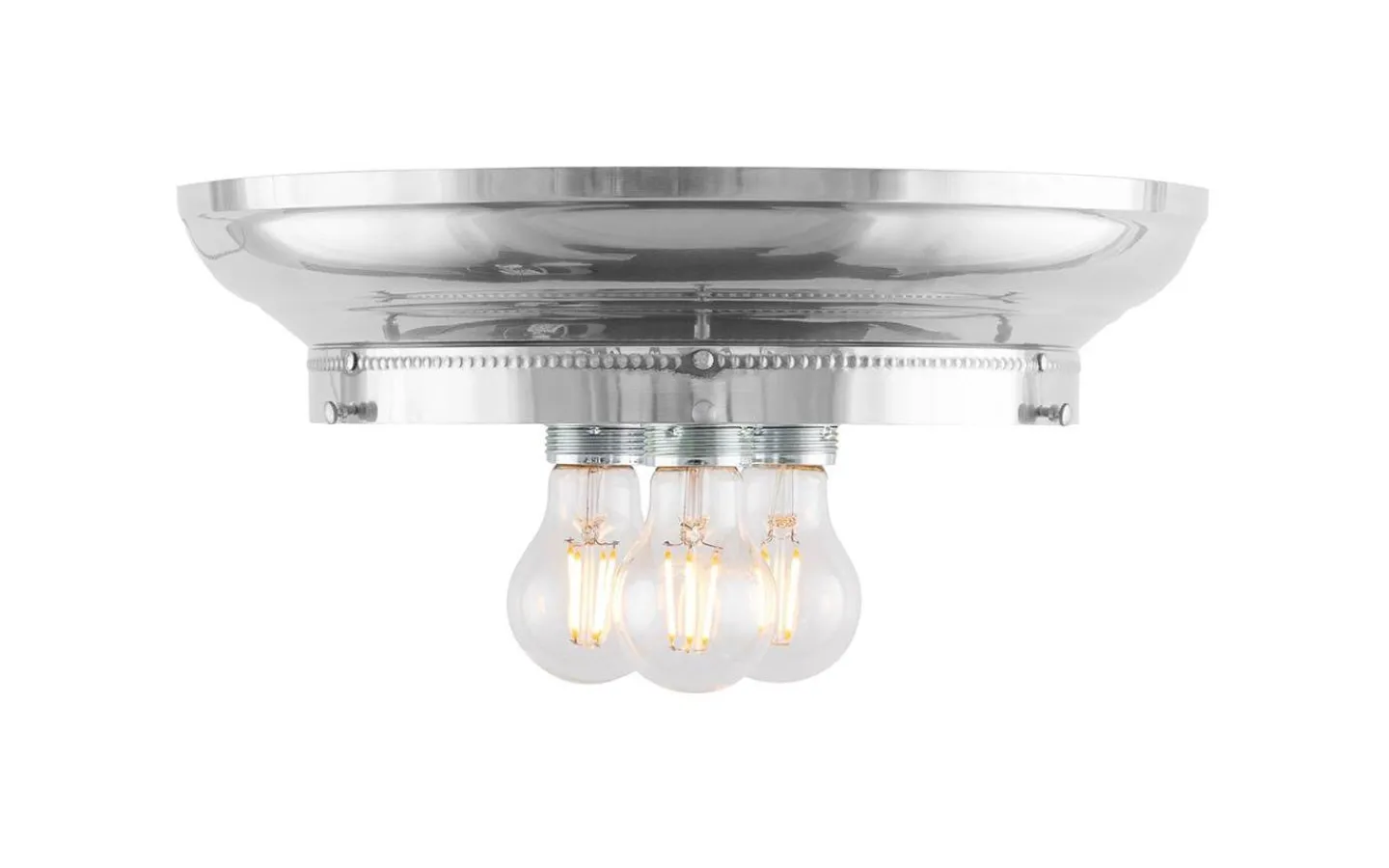 Plafonder<Karlskrona Lampfabrik Fröding plafond 300 - Förnicklad