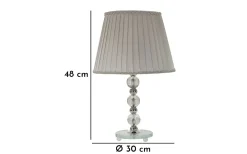 Fresco Bordslampa 48cm Silver