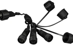 System 31V Konstsmide<Konstsmide Förgreningskoppling 1 hane-3 honkontakter IP44