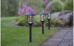 Fride Solcellslampa 3-Pack 34cm Svart