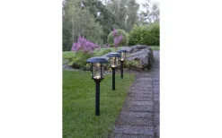 Fride Solcellslampa 3-Pack 34cm Svart